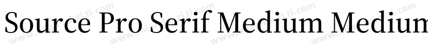 Source Pro Serif Medium Medium字体转换